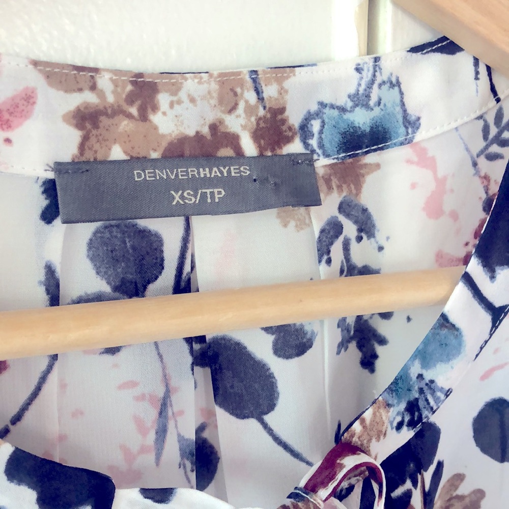 50% off in bundle - Denver Hayes Sheer Floral Blouse - Picture 5 of 8